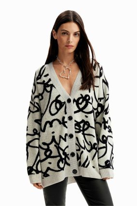 Desigual Pullover Crudo Script