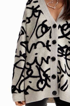 Desigual Pullover Crudo Script