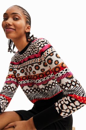 Desigual Pullover Rojo