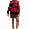 Desigual Pullover Rojo Dark