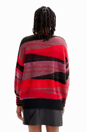 Desigual Pullover Rojo Dark