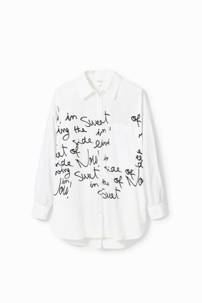 Desigual Shirt Blanco Word