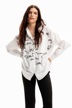 Desigual Shirt Blanco Word