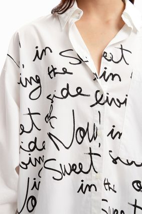 Desigual Shirt Blanco Word
