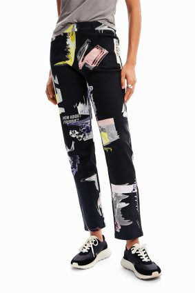 Desigual Trousers Negro
