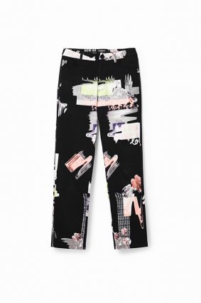 Desigual Trousers Negro