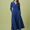 HIGH Garland Dress Blue