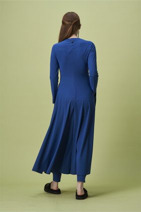 HIGH Garland Dress Blue
