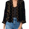 Johnny Was Aria Velvet Bolero Black
