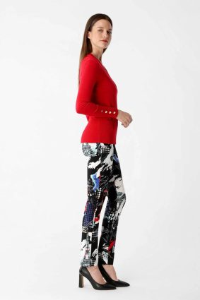 Lisette 102905 Pant Paris Night Print