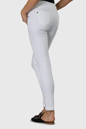 Lisette Slim Jean Pant White-1