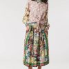 Me369 Vanessa Printed Midi Skirt L'Amour