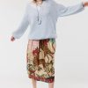Me369 Vanessa Printed Midi Skirt Oriental