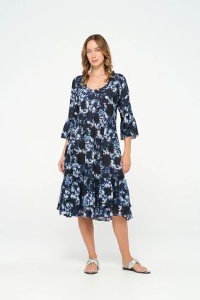 Oneseason Valentina Shibori Cotton Navy