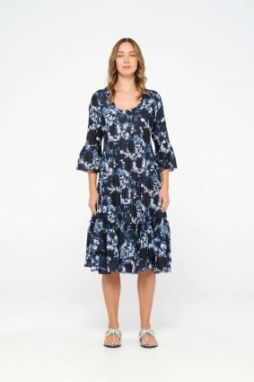 Oneseason Valentina Shibori Cotton Navy