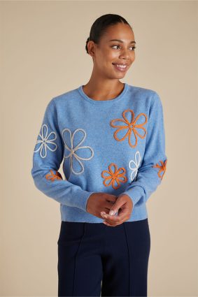 Alessandra Arden Sweater Dusty Denim