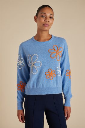 Alessandra Arden Sweater Dusty Denim