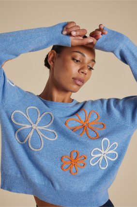Alessandra Arden Sweater Dusty Denim