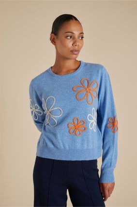 Alessandra Arden Sweater Dusty Denim