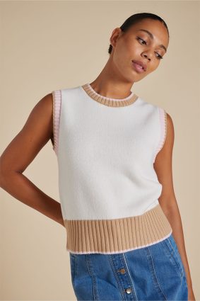 Alessandra Cora Vest Cream