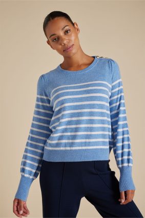 Alessandra Eloise Sweater Dusty Denim