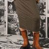 Black Label Skirt Bronze Check
