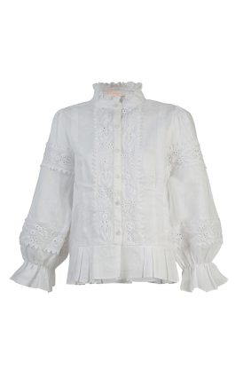 Coop Lace Age Top White