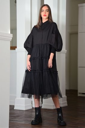 Curate Crack A Style Dress Black