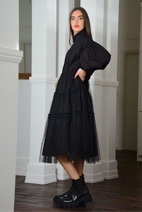 Curate Crack A Style Dress Black