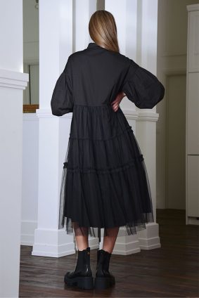 Curate Crack A Style Dress Black