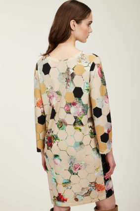 Jeis Abito St. Esagoni Dress Nero Beige