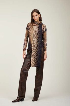 Jeis Girocollo St. Animalier Knit Bronzo