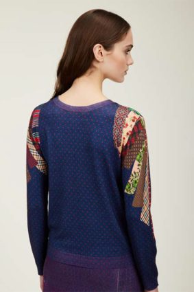 Jeis Girocollo St. Cravatte Knit Blu
