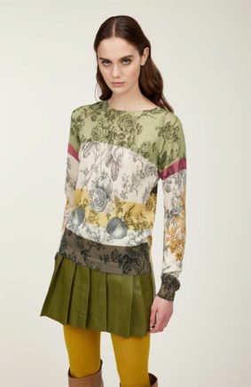 Jeis Girocollo St. Decoupage Top Acido
