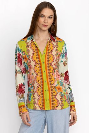 Johnny Was Rossey Button Front Shirt Multi