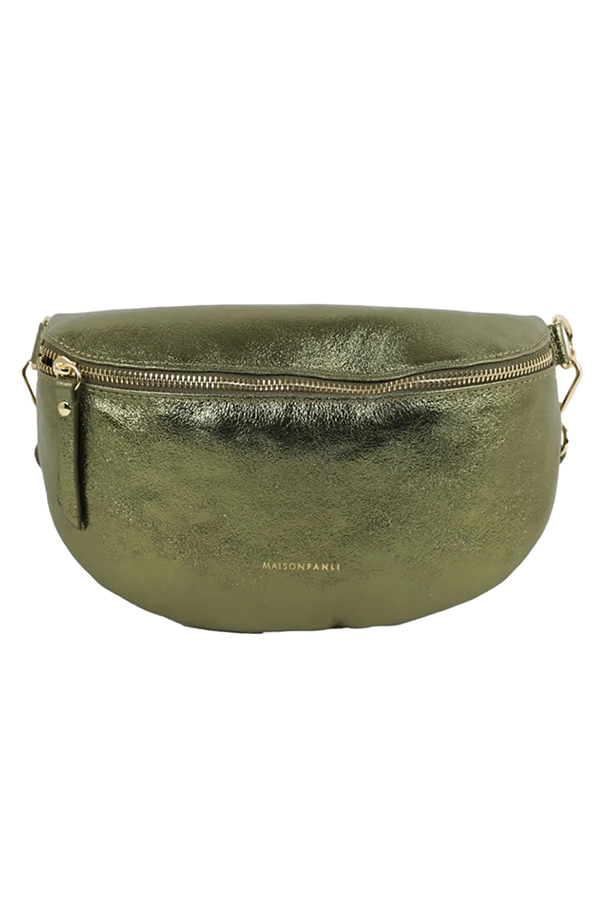 Maison Fanli Bum Bag Metallic Khaki