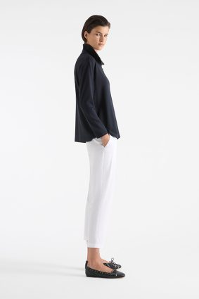 Mela Purdie Half Zip Sweater French Navy