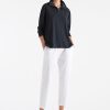 Mela Purdie Half Zip Sweater French Navy