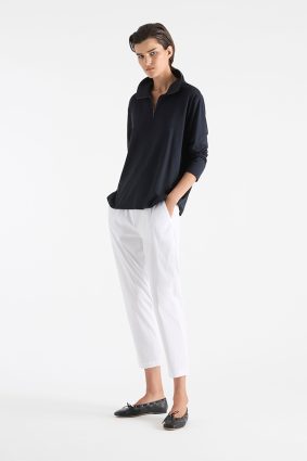 Mela Purdie Half Zip Sweater French Navy