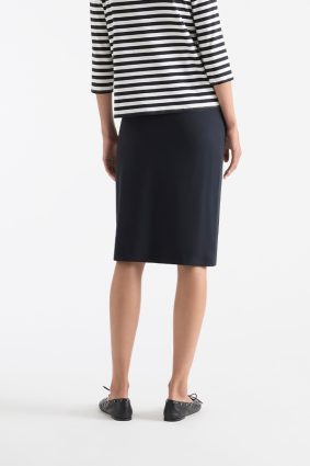 Mela Purdie Knee Double Skirt French Navy 4