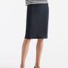 Mela Purdie Knee Double Skirt French Navy 4