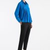 Mela Purdie Straw Pleat Shirt Topaz