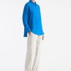 Mela Purdie Zip Front Shirt Topaz