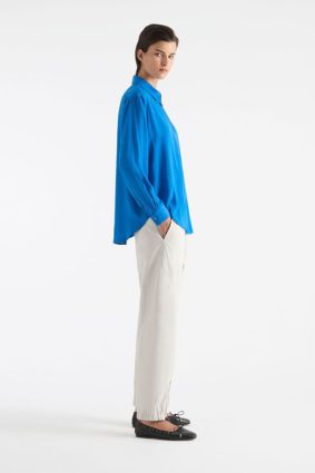 Mela Purdie Zip Front Shirt Topaz
