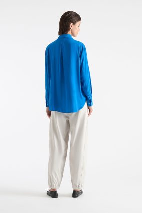 Mela Purdie Zip Front Shirt Topaz