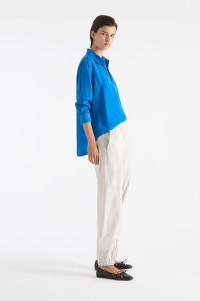 Mela Purdie Zip Front Shirt Topaz