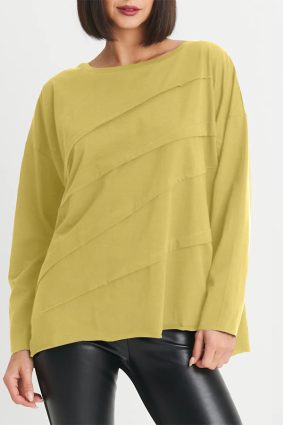 Planet Boxy Tucked T Chartreuse