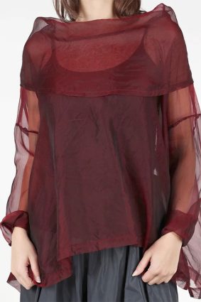 Planet Cowl Neck Top Port