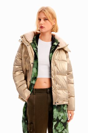 Desigual Coat Oro Crema