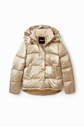 Desigual Coat Oro Crema
